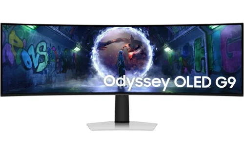 Samsung, Samsung Odyssey OLED G9 LS49DG934SU LED-Monitor EEK G (A - G) 124.5 cm (49 Zoll) 5120 x 1440 Pixel 32:9 0.03 ms