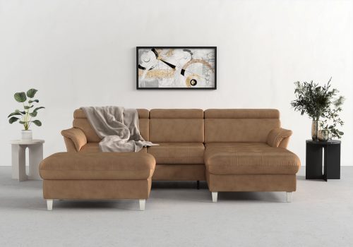 sit&more Ecksofa, inklusive Kopfteilverstellung, wahlweise mit Bettfunktion und Bettkasten