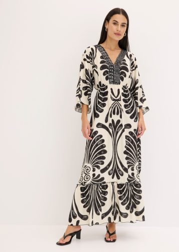 bonprix Maxikleid 1 tlg. für Frühling und Sommer, aus Viskose, Oversize Passform, mit Druck