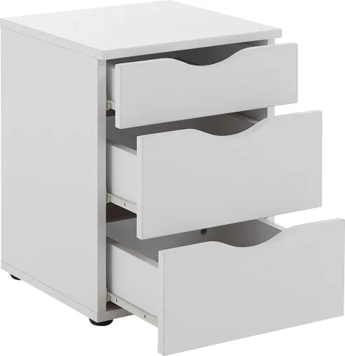 Mömax, Nachtkästchen In Weiss 40/55/39 cm Weiss 
