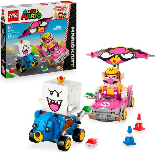 LEGO, LEGO® Spielbausteine »LEGO® Mario Kart Wario und König Buu Huu 72038«, (512 St.)
