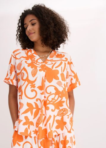 bonprix Tunika mit floralem Druck, aus fliessender Viskose