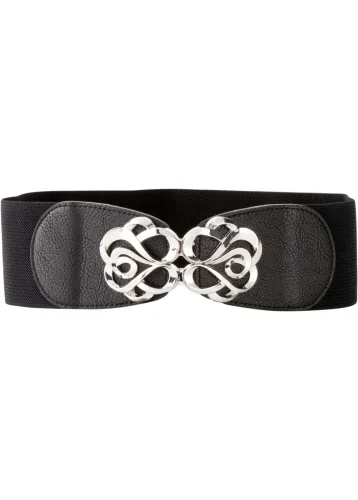 bonprix, bonprix Breiter Stretchgürtelschwarz 75Damen