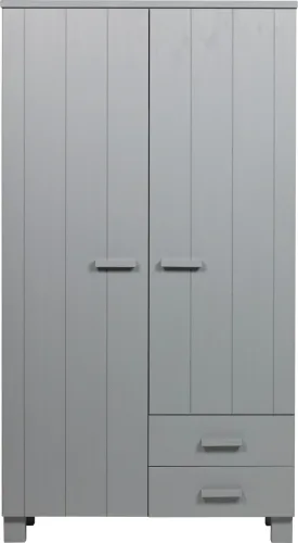 mutoni, mutoni - Schrank Dennis mit Schubladen Kiefer betongrau, One Size