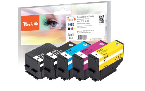 Peach - PI200-674 Druckerpatrone 5 Stück(e) Kompatibel Standardertrag Schwarz, Cyan, Magenta, Gelb, One Size