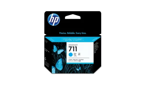 HP, HP Tintenpatrone 711 cyan CZ134A DesignJet T120/520 3x29ml