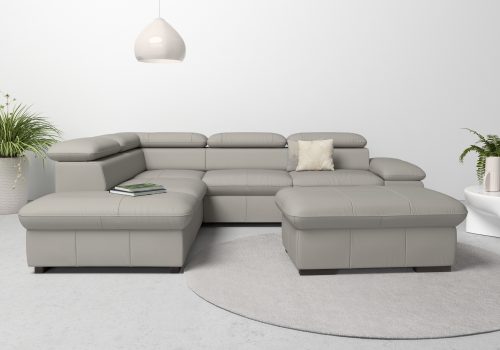 Home affaire Ecksofa »Alberto«, mit Ottomane, inkl. Kopfteilverstellung, wahlweise mit Bettfunktion