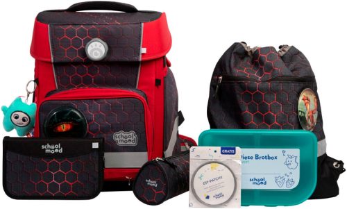 SCHOOL-MOOD, SCHOOL-MOOD® Schulranzen »Champion Maxx Pro«, retroreflektierende Flächen, mit LED-Patchy