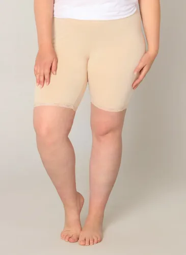 Base Level Curvy, Base Level Curvy Radlerhose "Ava" mit Spitzenkante