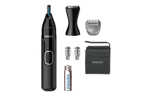 Philips, Philips Nasen- und Ohrhaartrimmer "NT5650/16" 3 Aufsätze ultimativer Komfort ohne Ziepen