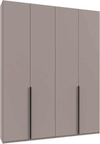Wimex, Wimex Kleiderschrank »Mugano,in 8 Breiten,3 Höhen,2 Tiefen, viele Farben, Made in Germany«, (in Basic oder Premium Ausstattung mit 2 weiteren Einlegeböden), mit langen oder kurzen Griffen aus Metall, mit oder ohne Spiegel