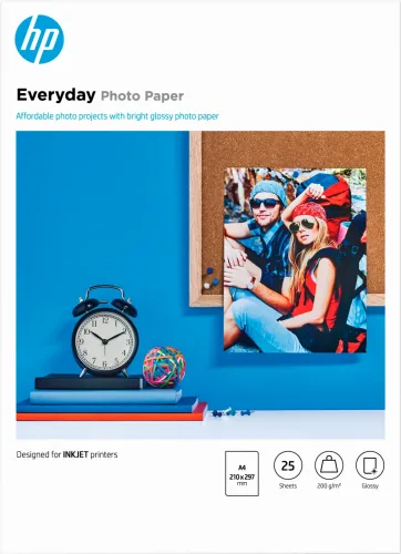 HP, HP Everyday Photo Paper 200g A4 Q5451A InkJet, glossy 25 Blatt