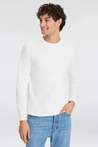 Replay, Replay Longsleeve Regular Fit, Rundhalsform