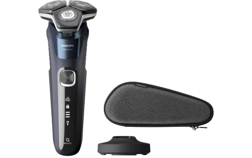 Philips, Philips Elektrorasierer "Shaver Series 5000 S5885/35" ausklappbarer Präzisionstrimmer Etui, Ladestand, mit SkinIQ Technologie