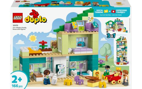 LEGO® - 10470 Modernes Familienhaus mit Figuren ? 3-in-1-Set, Multicolor