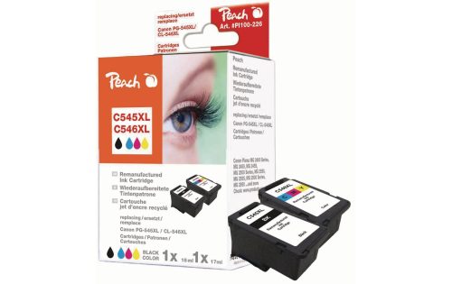 Peach - Tintenset Canon PG-545XL  CL-546XL BK, C, M, Y, One Size