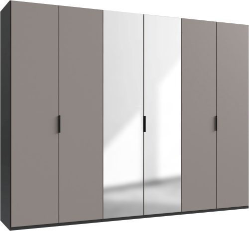 Wimex, Wimex Kleiderschrank »Oxford by fresh to go, in 3 Breiten, Made in Germany«, (wahlweise mit oder ohne Spiegel), mit hochwertigen Falttüren für den perfekten Überblick