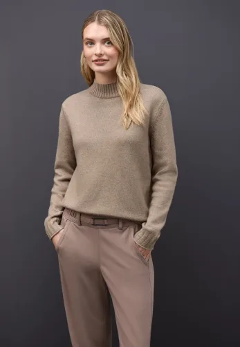 STREET ONE Rollkragenpullover mit Rippbündchen