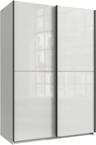 Wimex, Wimex Kleiderschrank »Mugano, B/T/H 135 oder 180/65/198cm, Made in Germany«, (wähle Deine Ausstattung: Basic oder Premium!), 2 Schwebetüren mit oder ohne Spiegel, Metallgriffe