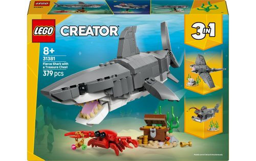LEGO® - 31381 Wilder Hai mit Schatztruhe, Multicolor