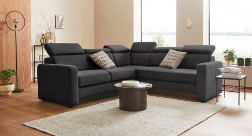 sit&more Ecksofa »Bologna«, inklusive Kopfteilverstellung und Federkern, wahlweise mit Bettfunktion und Schubkasten