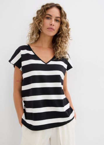 bonprix T-Shirt oversize Passform, aus Baumwolle, mit Kurzarm