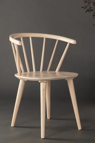 LIVIQUE, Stuhl 2er-Set Glasyr Braun Holz B 55 cm - Farbe: Hellbraun - Material: Gummibaum - Stuhl 2er-Set