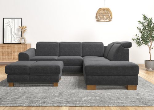 Home affaire Ecksofa »Dundee«, wahlweise mit Kopfteilverstellung und zusätzlich mit Bettfunktion