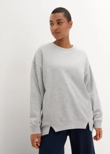 bonprix, bonprix Oversize-Sweatshirtgrau 44Damen