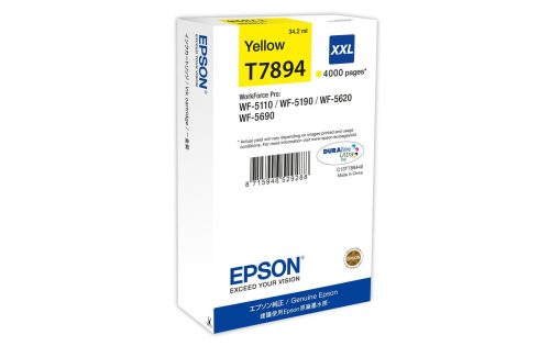 Epson, EPSON Tintenpatrone XXL yellow T789440 WF 5110/5620 4000 Seiten