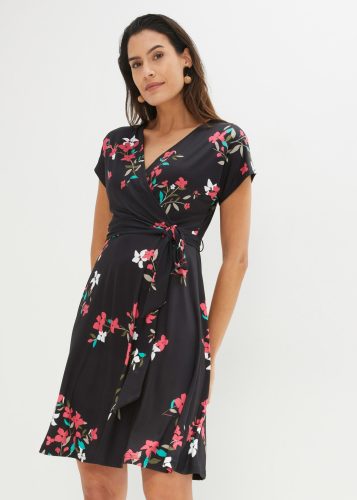 bonprix Jerseykleid für festliche Anlässe, Kurzarm, figurumspielende Passform
