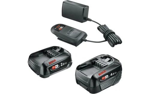 Bosch, BOSCH Akku-Set 2 Akkus 2Ah + 4Ah, 18 V, inkl. Ladegerät