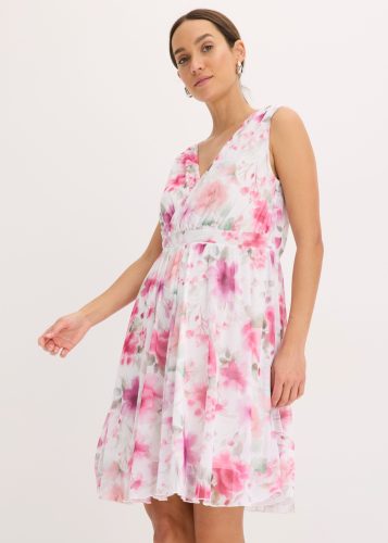 bonprix Minikleid in Wickeloptik, aus Polyester und Elasthan, ausgestellte Passform