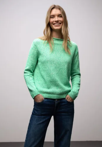 STREET ONE Strickpullover im Two-Tone-Look