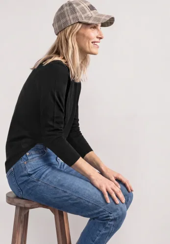 Street One, Basic Pullover mit U-Boot-Ausschnitt
