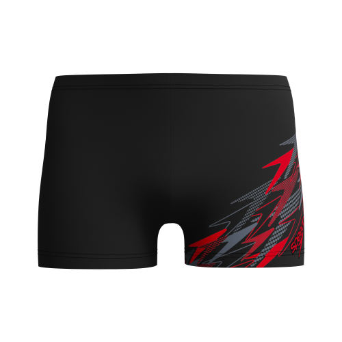 Speedo Badehose mit Plastisol-Wellengrafik, formbeständig, schnell trocknend