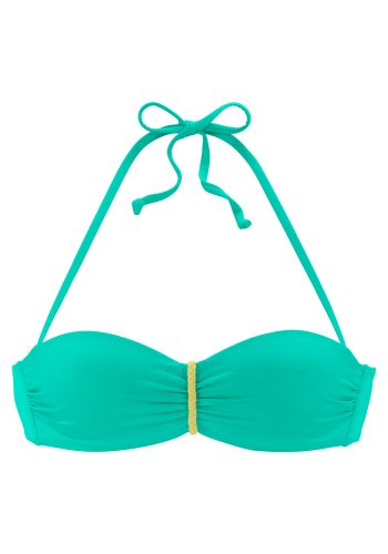 Venice Beach, Venice Beach Bügel-Bandeau-Bikini-Top »Anna«, mit geflochtenen Details
