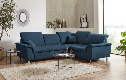 DOMO collection, DOMO collection Ecksofa »Franzi«, wahlweise mit Kopfteilverstellung (dann Breite: 275 cm), optional mit Bettfunktion, inklusive Zierkissen