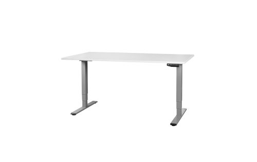Contini höhenverstellbarer Bürotisch RAL 7045 1.6x0.8m grau