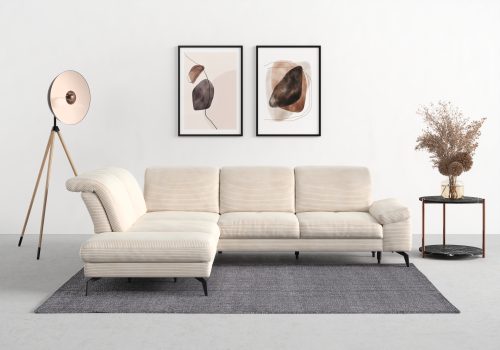 sit&more Ecksofa »Cabana«, Ottomane, wahlweise mit Sitztiefen-,Armlehnen- und Kopfteilfunktion