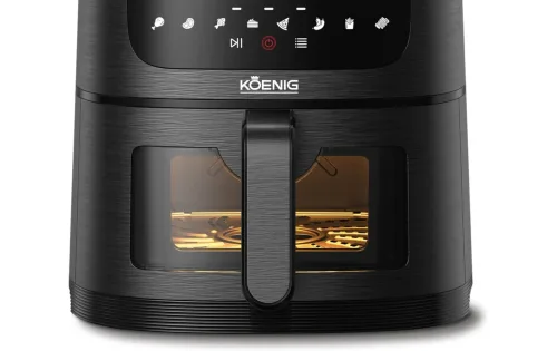 Koenig, Koenig Quick & Pure 4 Heissluftfritteuse – Airfryer - Friteuse – schwarz