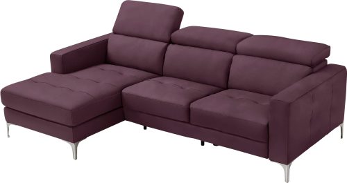 Egoitaliano Ecksofa »Matt«, inkl. Recamiere, mit verstellbaren Kopfteilen