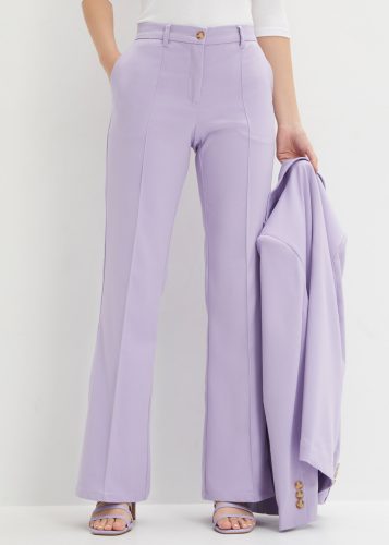 bonprix Anzughose mit Elasthan-Anteil, Regular Fit, Flared Schnitt, eleganter Stil