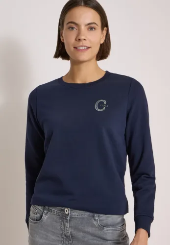 cecil, Sweatshirt mit Rundhals und Tunnelzug