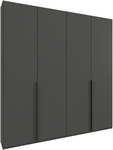Wimex, Wimex Kleiderschrank »Mugano,in 8 Breiten,3 Höhen,2 Tiefen, viele Farben, Made in Germany«, (in Basic oder Premium Ausstattung mit 2 weiteren Einlegeböden), mit langen oder kurzen Griffen aus Metall, mit oder ohne Spiegel