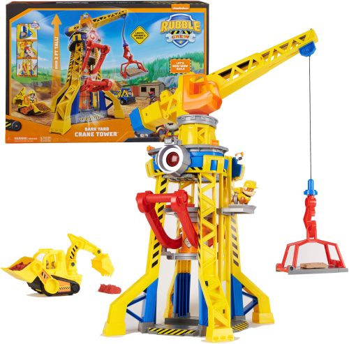 Spin Master, Rubble & Crew - Baupfoten Hof Kran-Spielset, Spielfahrzeug