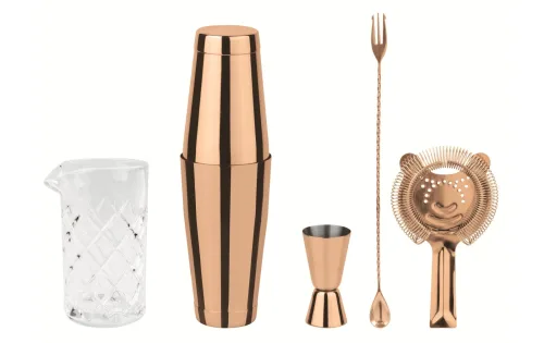 Sambonet, Sambonet - Paderno Mixology Set 5 Teile Kristall, One Size