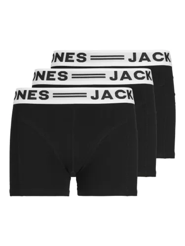 Jack & Jones Junior, Jack & Jones Junior - Triopack, Boxershorts, 152, Black