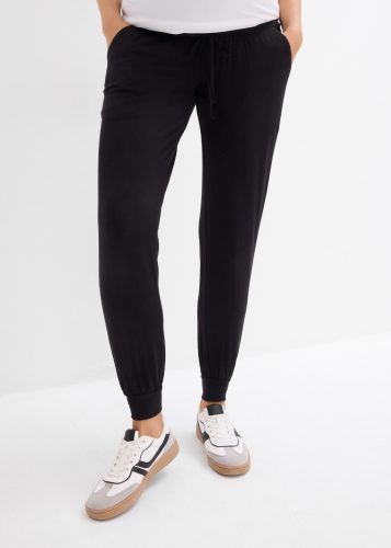 bonprix Umstandshose aus Viskose, mit breitem Umschlagbund, elastischer Saum