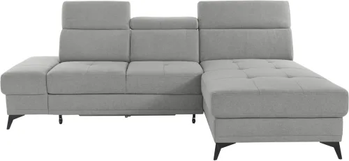 home affaire, Home affaire Ecksofa "Cardiz L-Form" inkl.Kopfteilverstellung und Federkern wahlweise mit Bettfunktion